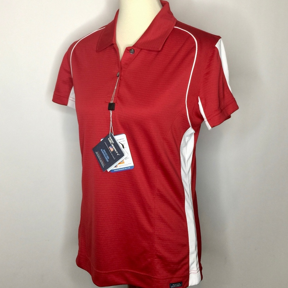 Athletic Polo Shirt Red Pro Celebrity Performance